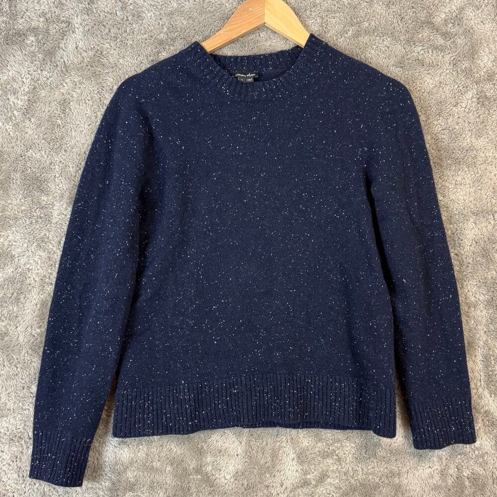 Steven Alan Blue Donegal Wool Sweater Navy Flecked Crewneck Pullover M Medium
